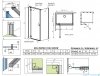 Radaway Essenza Kdj Brushed GunMetal kabina 100x100cm lewa szczotkowany grafit 1385040-92-01L/1384052-01-01